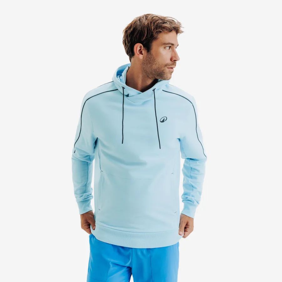 KUIKMA Herren Tennis Kapuzenpullover - TSW Soft blau
