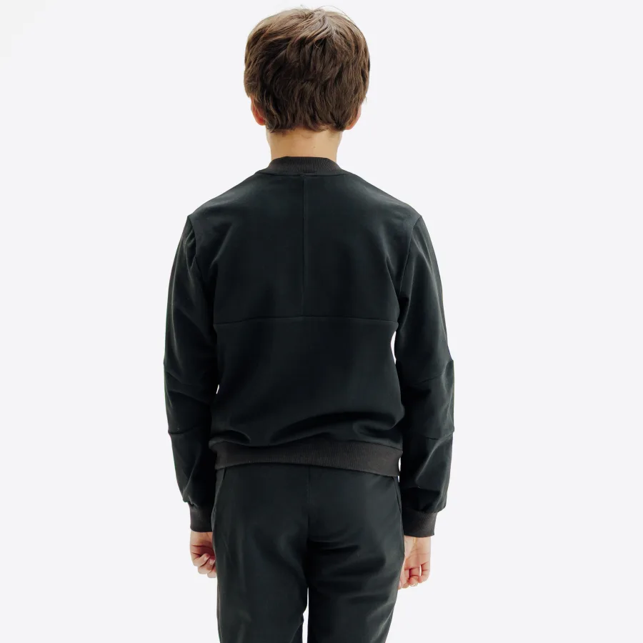 KUIKMA Tennisjacke Kinder TJK500 schwarz