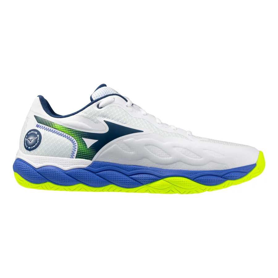 Mizuno Wave Enforce Court Allcourtschuh Herren - weiß, kobaltblau