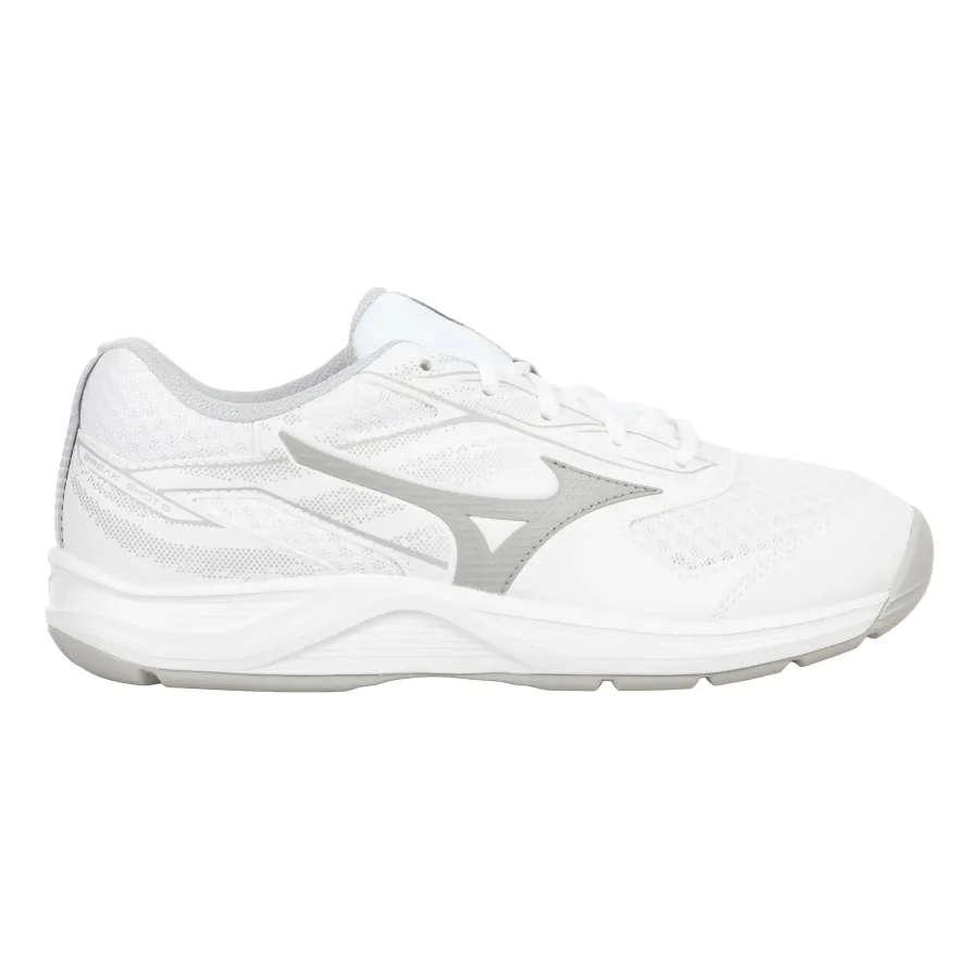Mizuno Break Shot 5 Teppichschuh Damen-Weiß,Grau