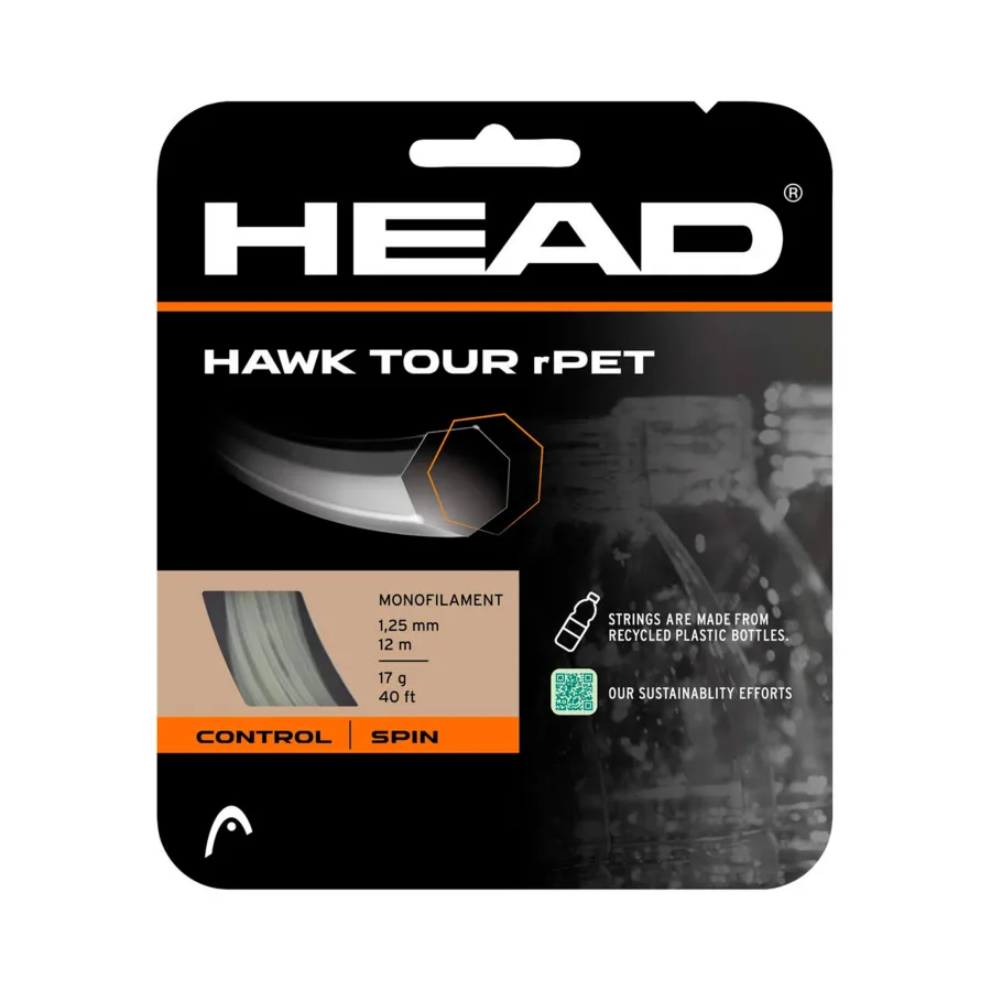 HEAD Hawk Tour rPET Saitenset 12m - nude