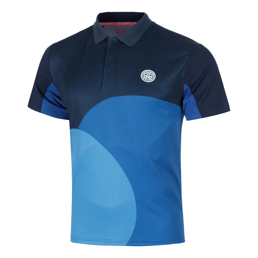 BIDI BADU Bubble Polo Herren-Dunkelblau,Blau