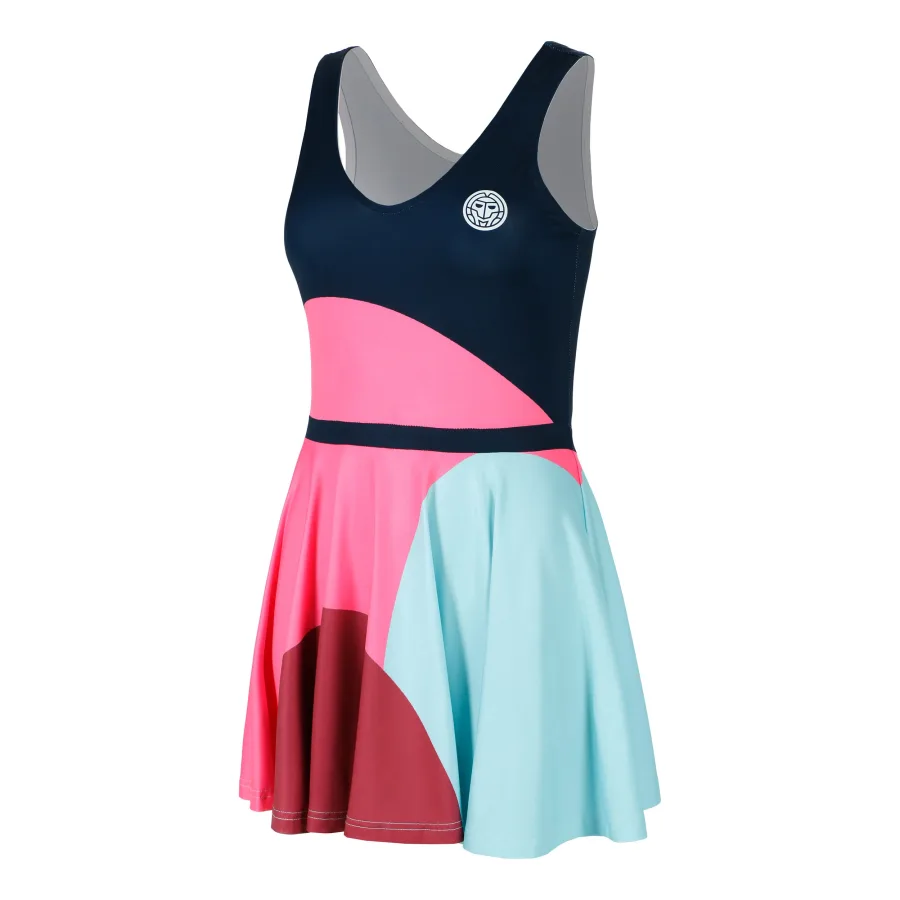BIDI BADU Bubble Kleid Damen-Dunkelblau,Pink