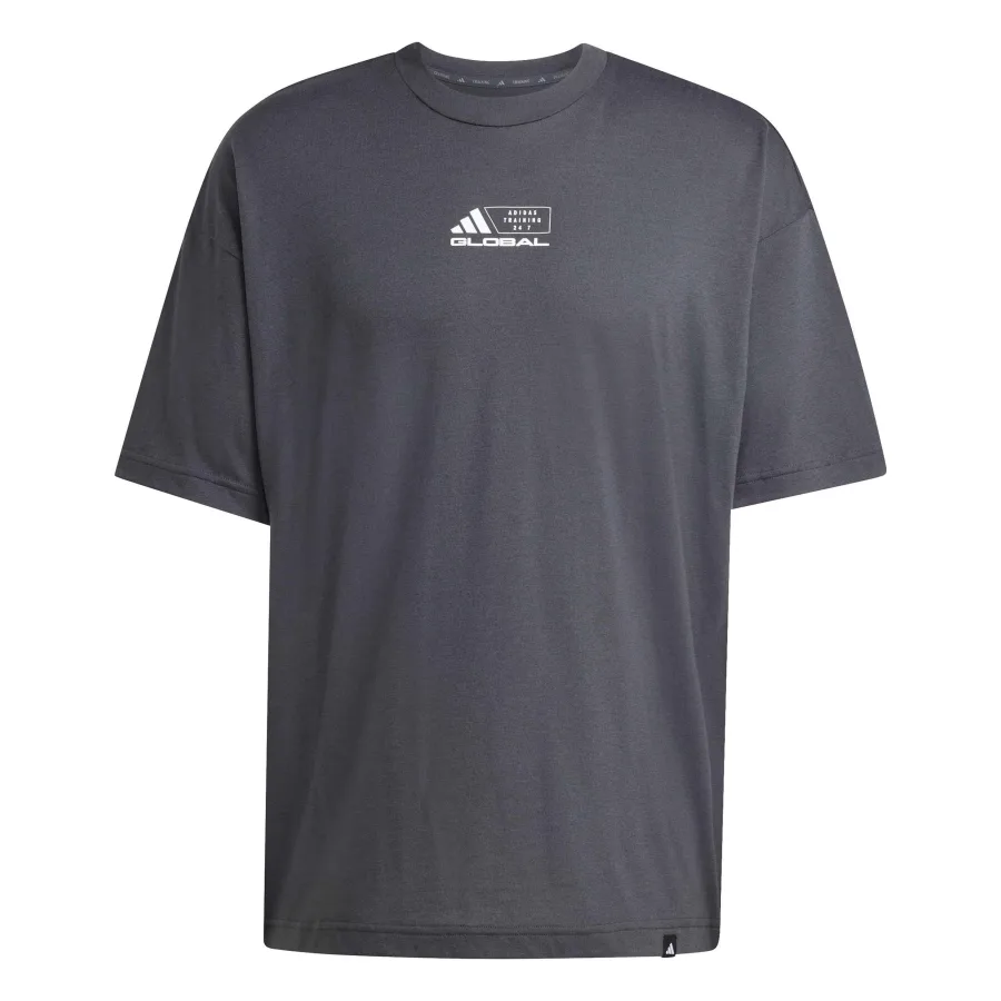 adidas GFX Glob T-Shirt Herren-dunkelgrau