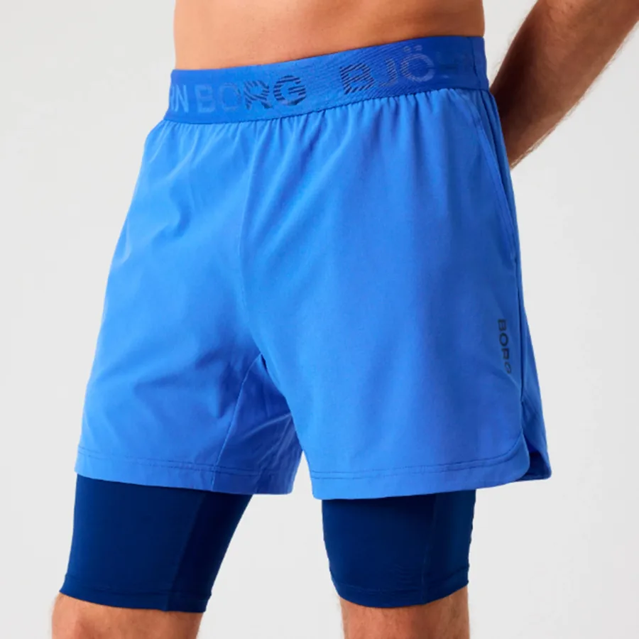 Björn Borg Borg 2 In 1 Shorts Herren - aqua