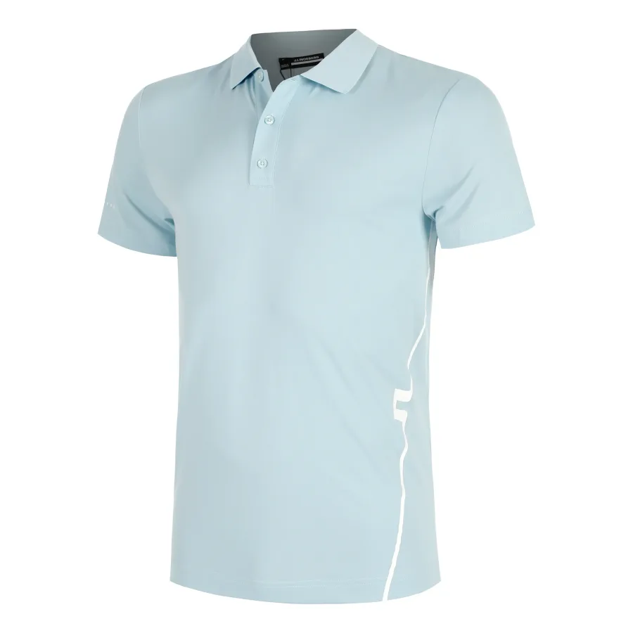 JLindeberg Leroy Polo Herren-Hellblau,Weiß