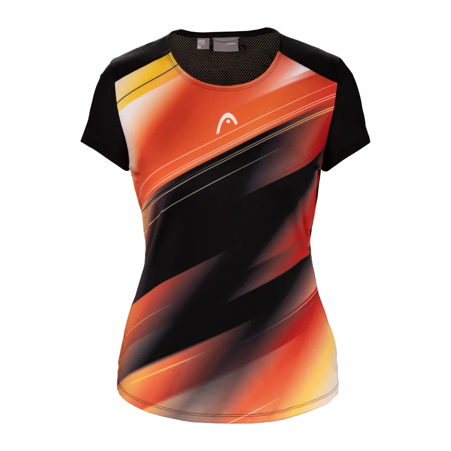 HEAD DTB Breaker T-Shirt Damen - schwarz, mehrfarbig
