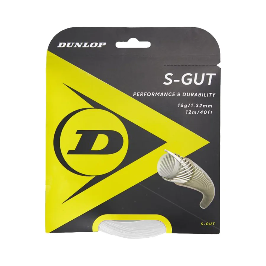 Dunlop S-Gut Saitenset 12m-Weiß