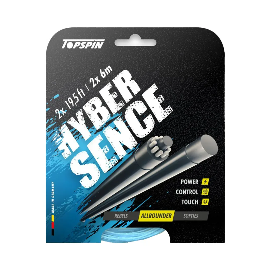 Topspin Hyber Sence 2 X 6m Saitenset-Hellblau