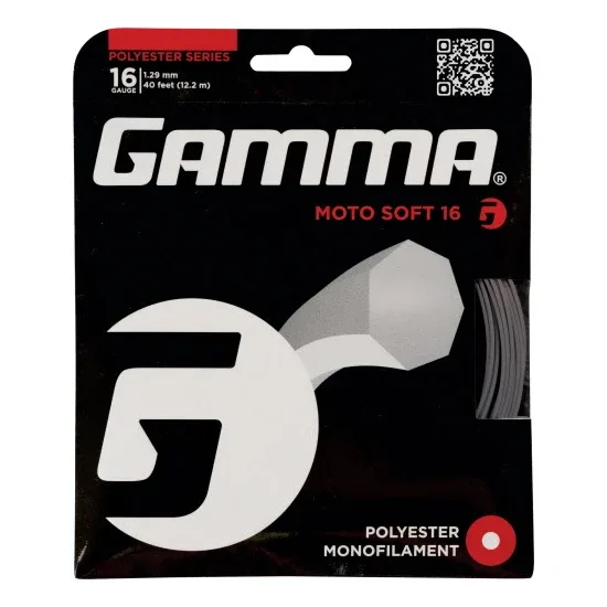 Gamma Moto Soft Charcoal Saitenset 12,2m-Grau