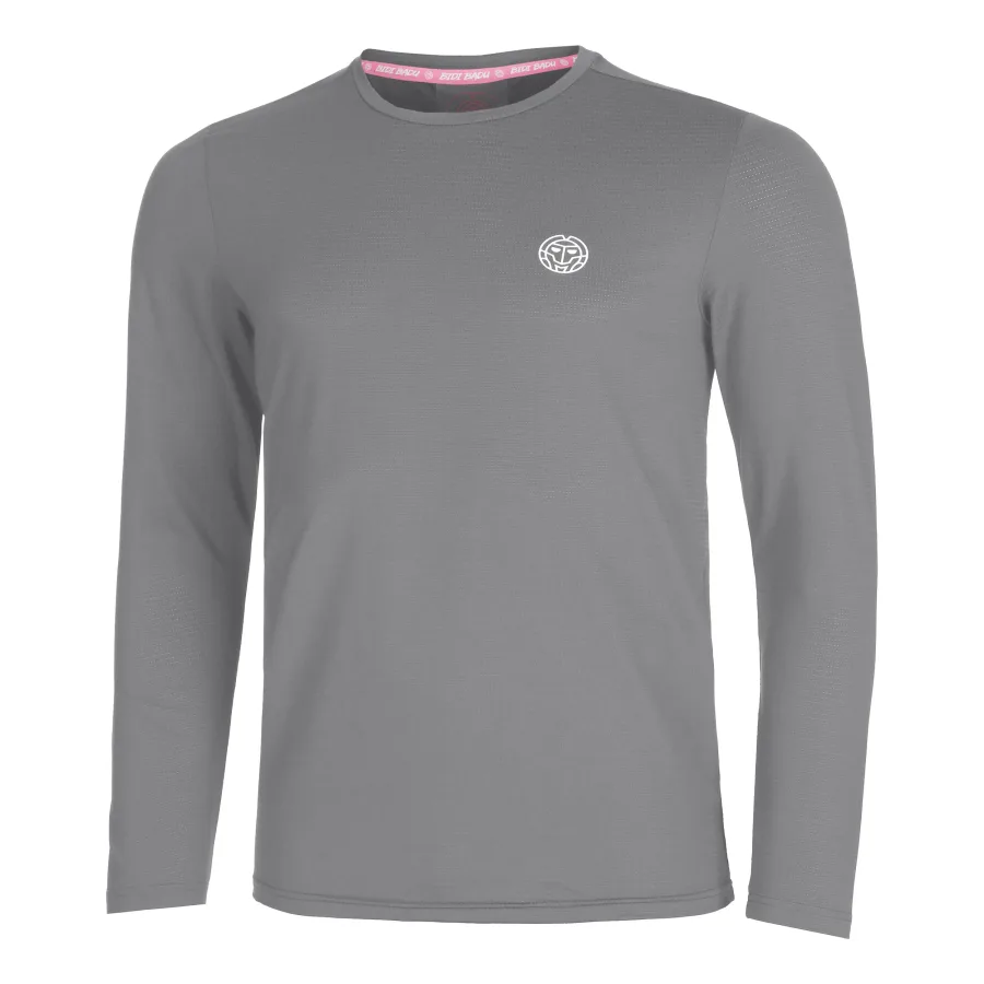BIDI BADU Crew Roundneck Longsleeve Herren-Grau