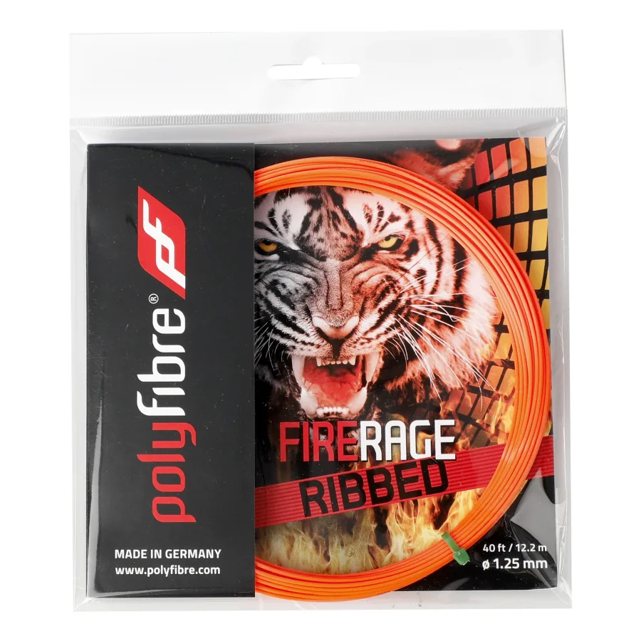 Polyfibre Firerage Ribbed 12m Saitenset-Rot