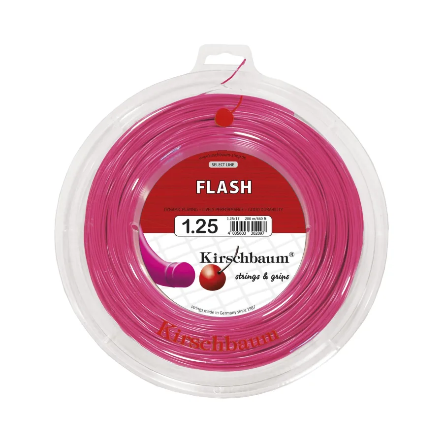 Kirschbaum Flash Saitenrolle 200m-Pink