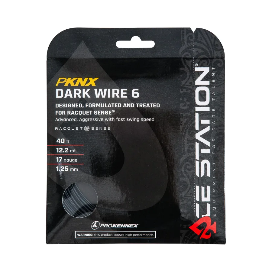 PROKENNEX Dark Wire 6 Saitenset 12,2m-Schwarz