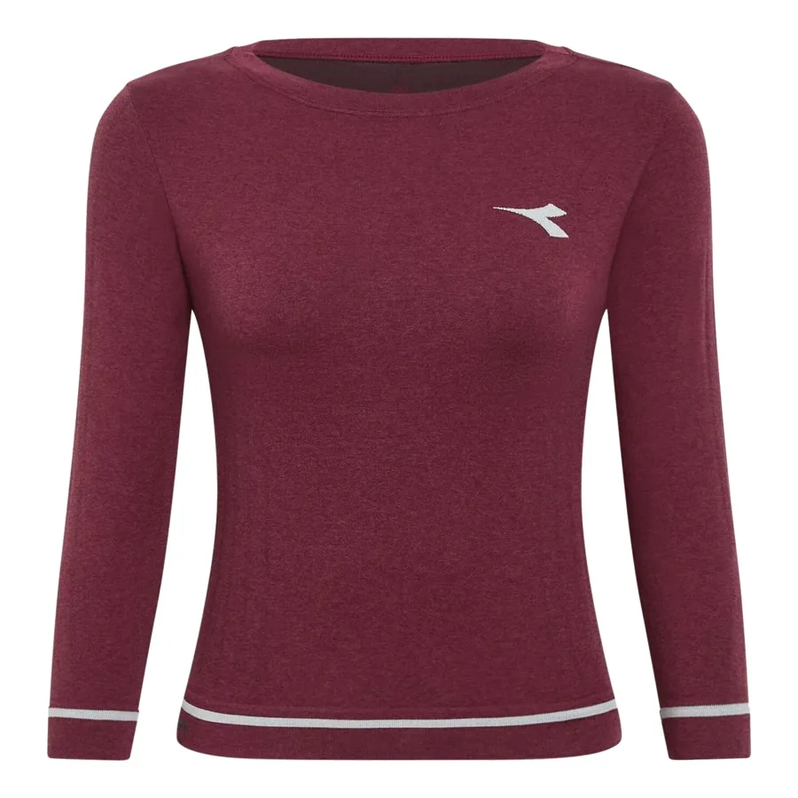 Diadora Icon Stratouno Longsleeve Damen - berry