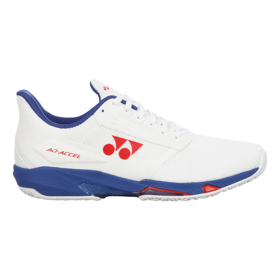 Yonex AD-Accel Wide CLY Sandplatzschuh Herren-weiß, flieder