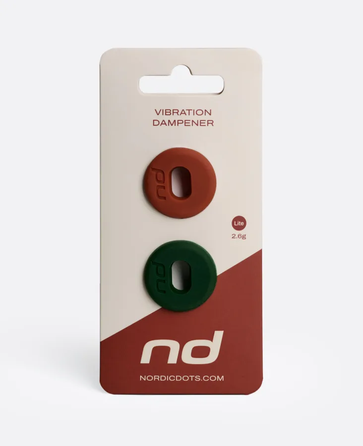 NORDICDOTS Vibrationsdämpfer für Tennisschläger Sandplatz/Rasen LITE
