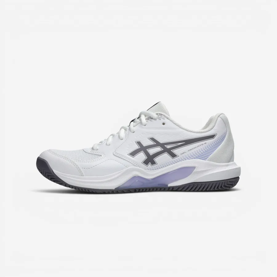 ASICS Damen Tennisschuhe Sandplatz - Gel Dedicate 9 weiß