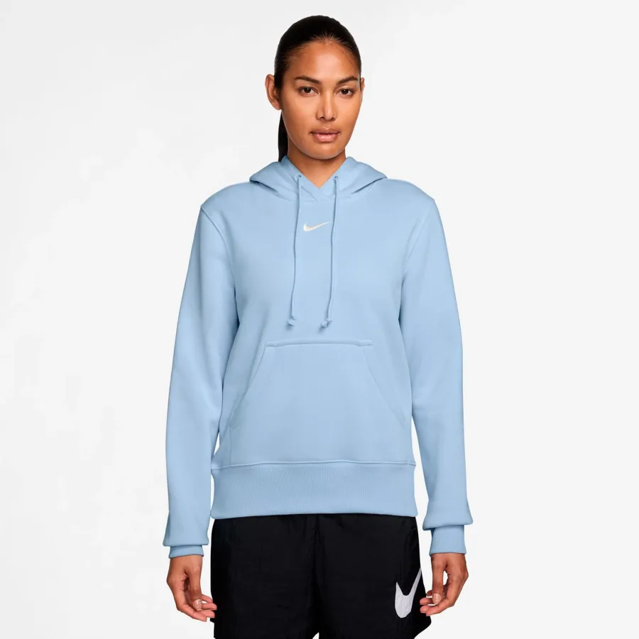 Nike Phoenix Fleece Hoody Damen - hellblau