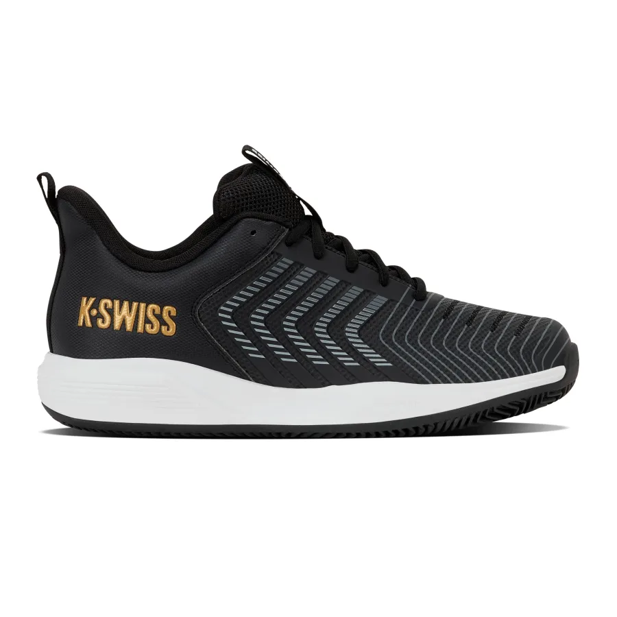 K-Swiss Ultrashot Light Sandplatzschuh Herren - schwarz, gold