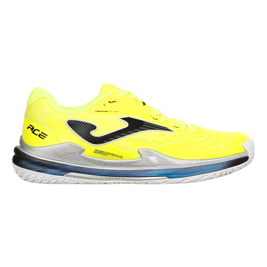Joma Ace Allcourtschuh Herren - neongelb, silber