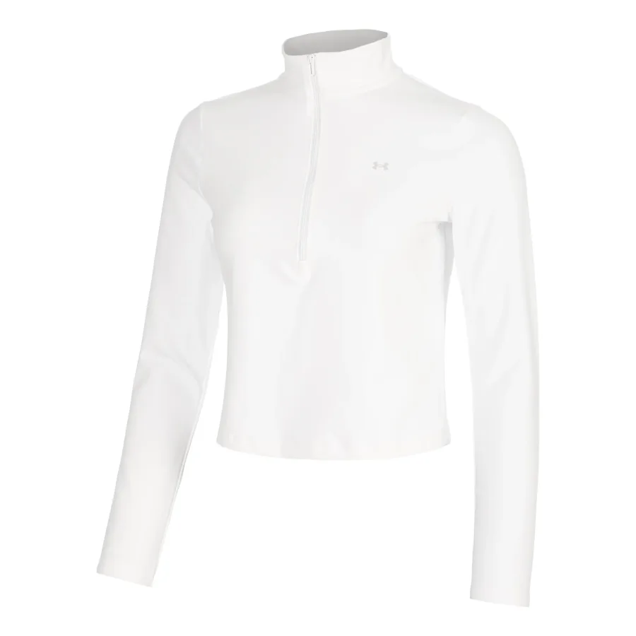 Under Armour Motion 1/2 Zip Longsleeve Damen - weiß, hellgrau