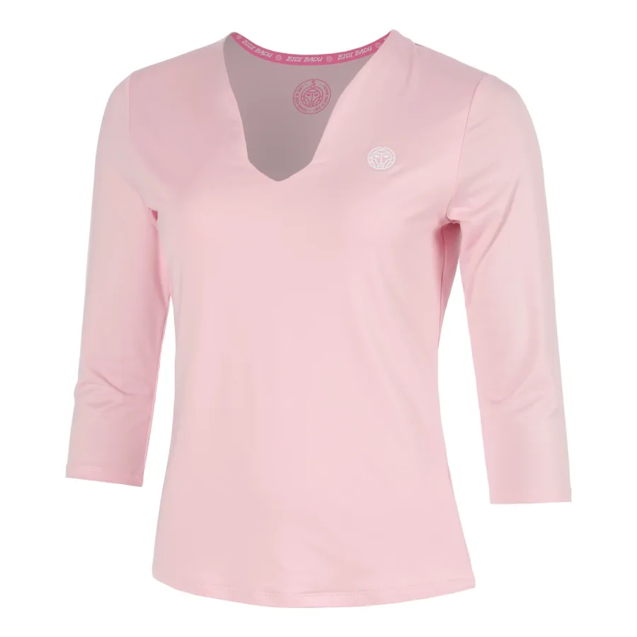 BIDI BADU Hey Laguna V-Neck Longsleeve Damen-altrosa