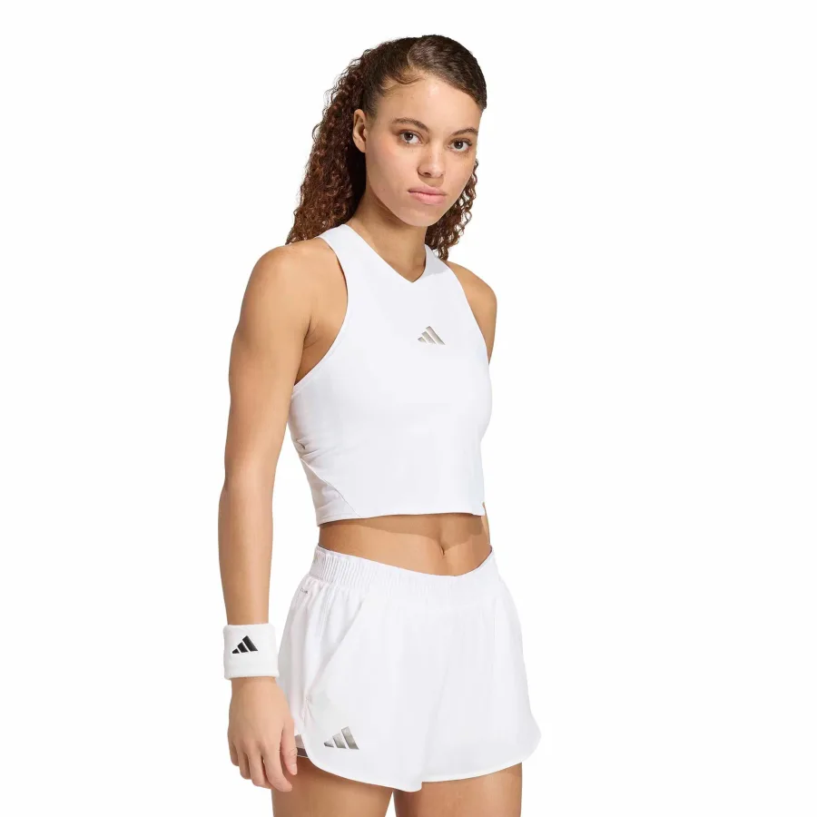 adidas Y- Pro Crop Tank-Top Damen - weiß, schwarz