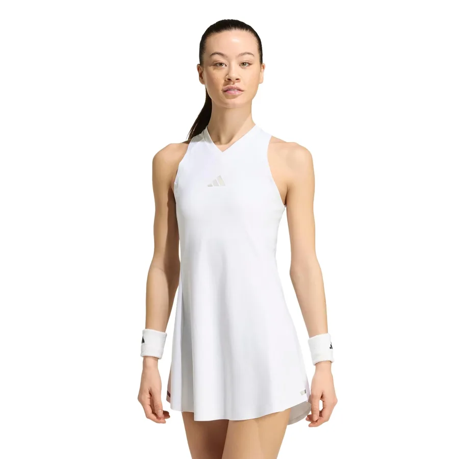 adidas Pro Kleid Damen - weiß, silber
