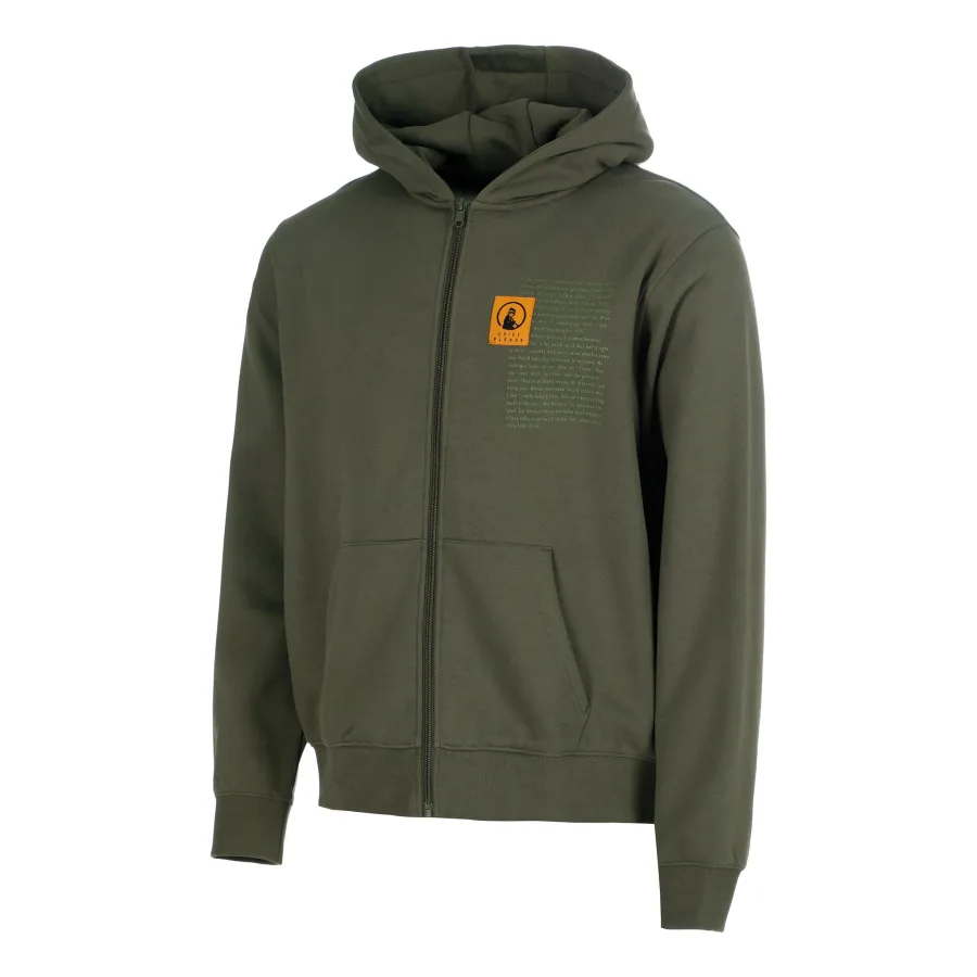 Quiet Please Quiet Please Thoughts Patch Loose Fit Sweatjacke Herren