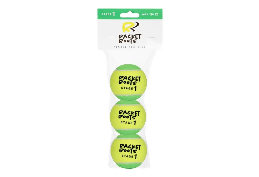 Racket Roots Racket Roots Tennisball RR Stage 1 - 3 Tennisbälle - Play and Stay Ball - (3er Beutel)