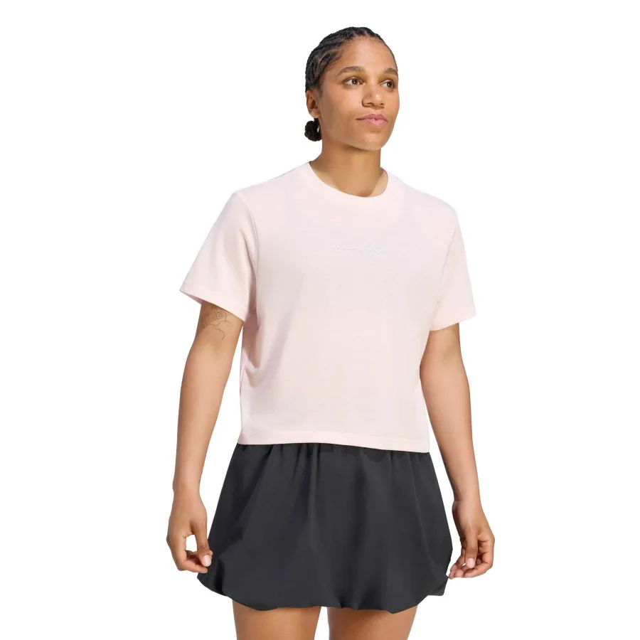 adidas Graphic T-Shirt Damen - pastellrosa