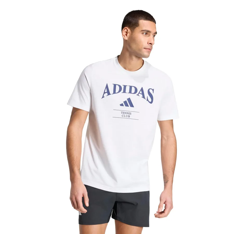 adidas Heritage Graphik T-Shirt Herren - weiß, blau