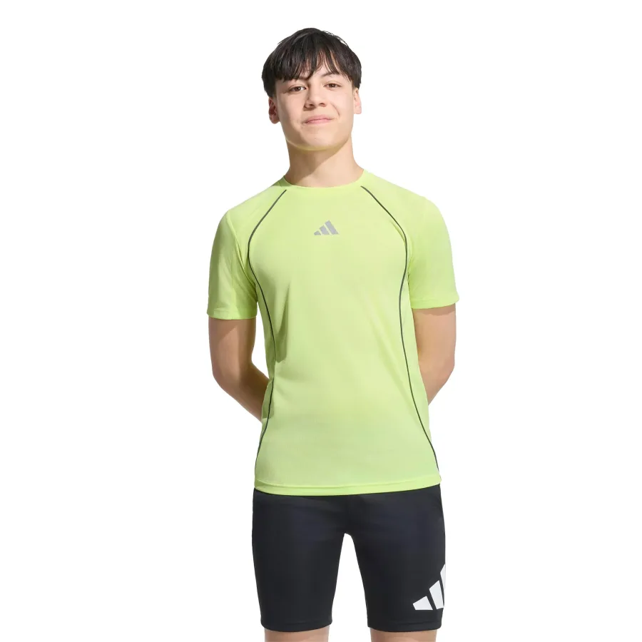 adidas Climacool T-Shirt Kinder - zitronengelb, silber
