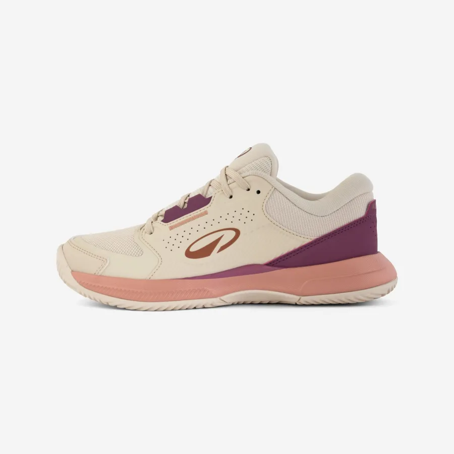 KUIKMA Damen/Herren Tennisschuhe Sandplatz - Comfort beige/rosa
