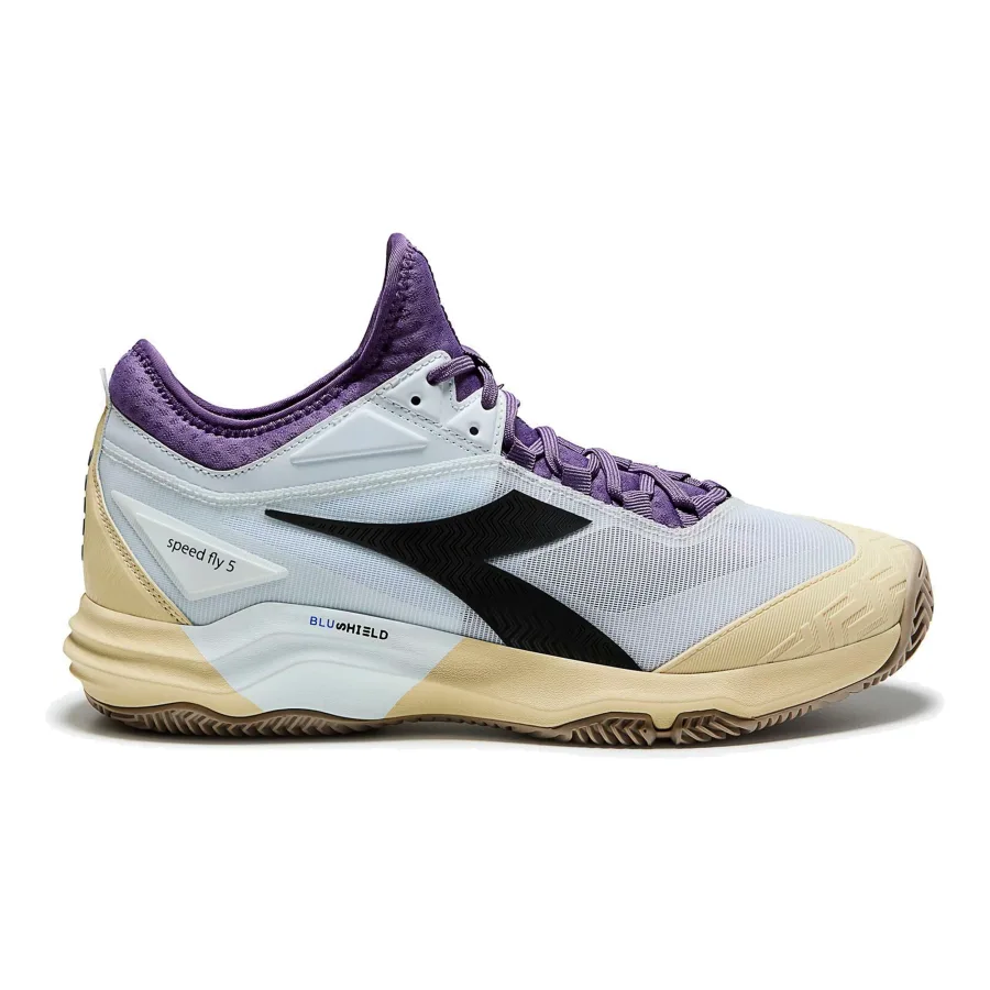 Diadora Speed Blushield Fly 5 Sandplatzschuh Herren - beige, hellblau