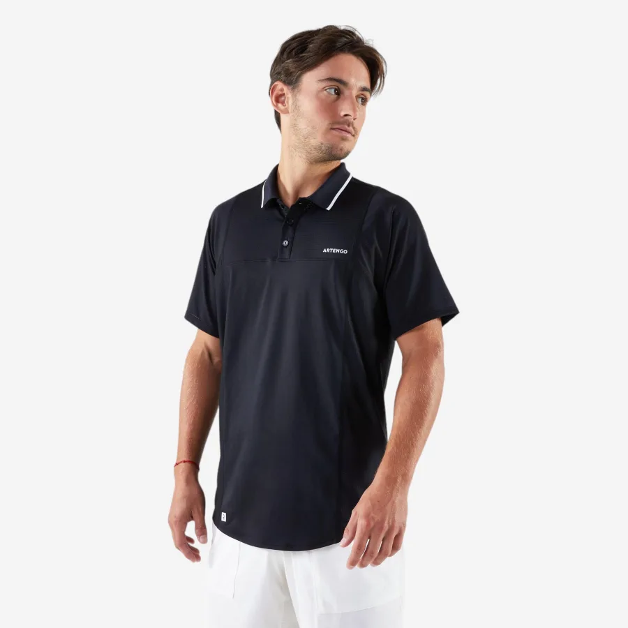 KUIKMA Herren Tennis Poloshirt ‒ DRY schwarz