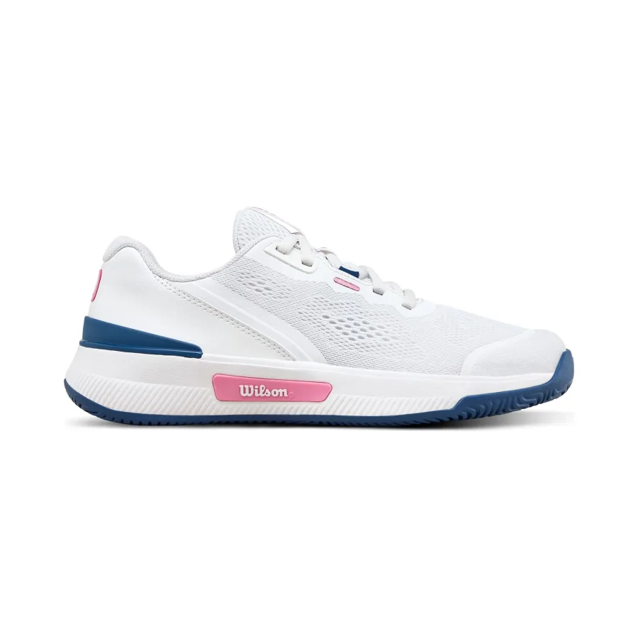 Wilson Intrigue Pro Jr Allcourtschuh Kinder - weiß, blau