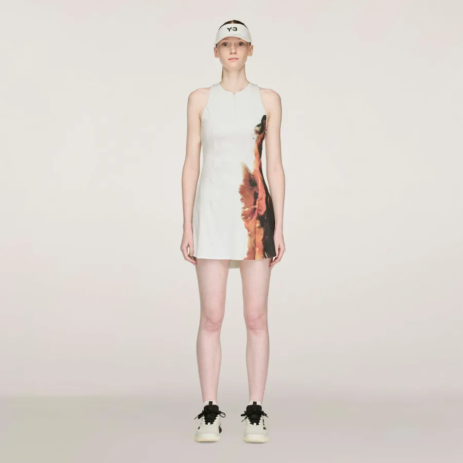 adidas Y-3 Wow Kleid Damen-Creme,Mehrfarbig
