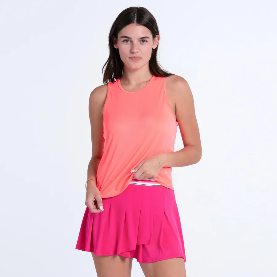 Lucky in Love Court Drip Tank-Top Damen - pink, weiß