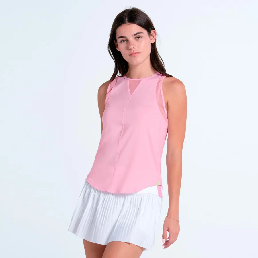 Lucky in Love Chill Out Tank-Top Damen - rosa, weiß