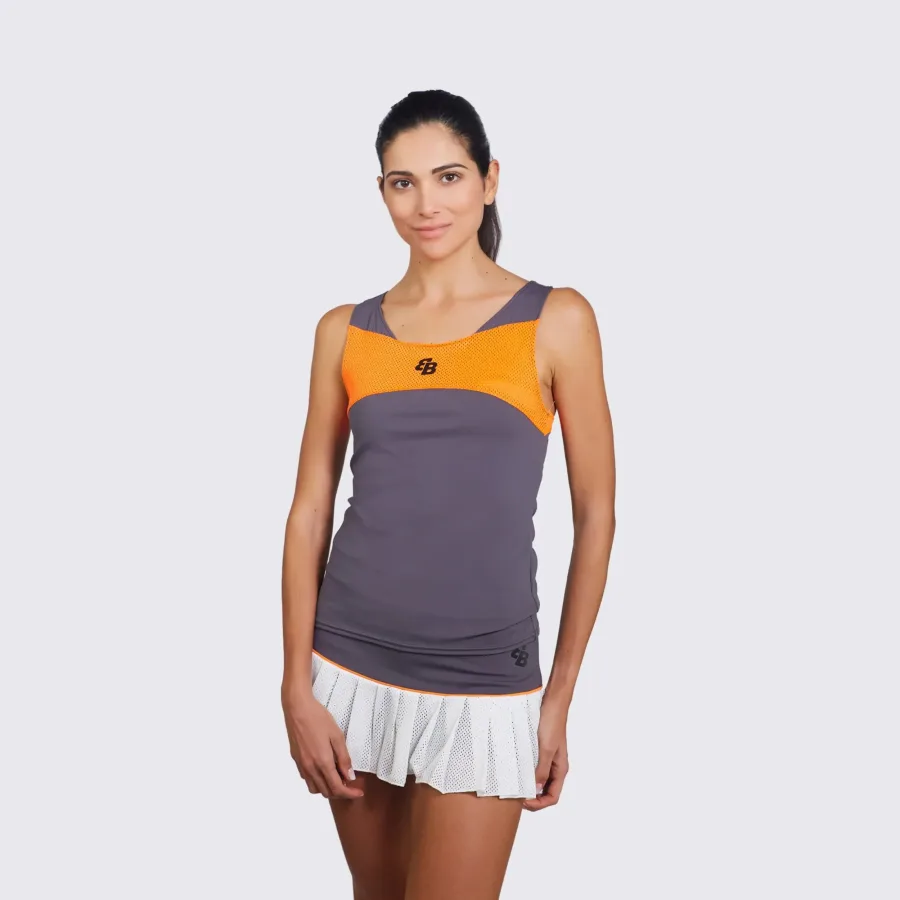 BB by Belen Berbel Hera Tank-Top Damen-dunkelgrau