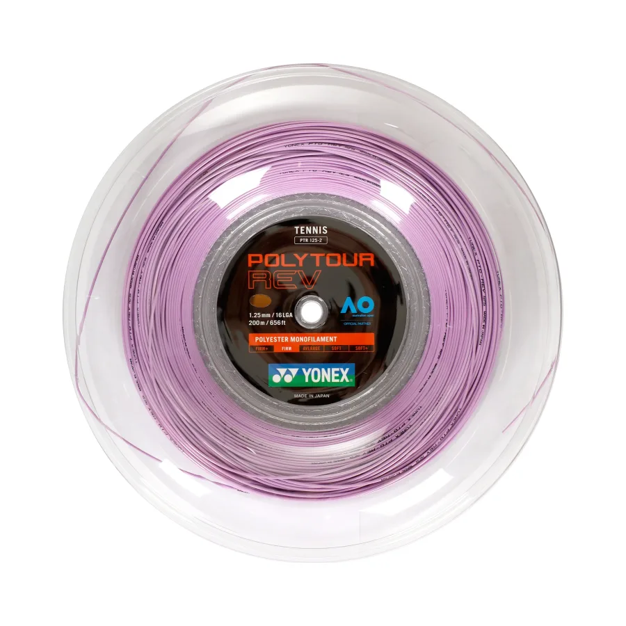 Yonex Poly Tour Rev Saitenrolle 200m-Lila