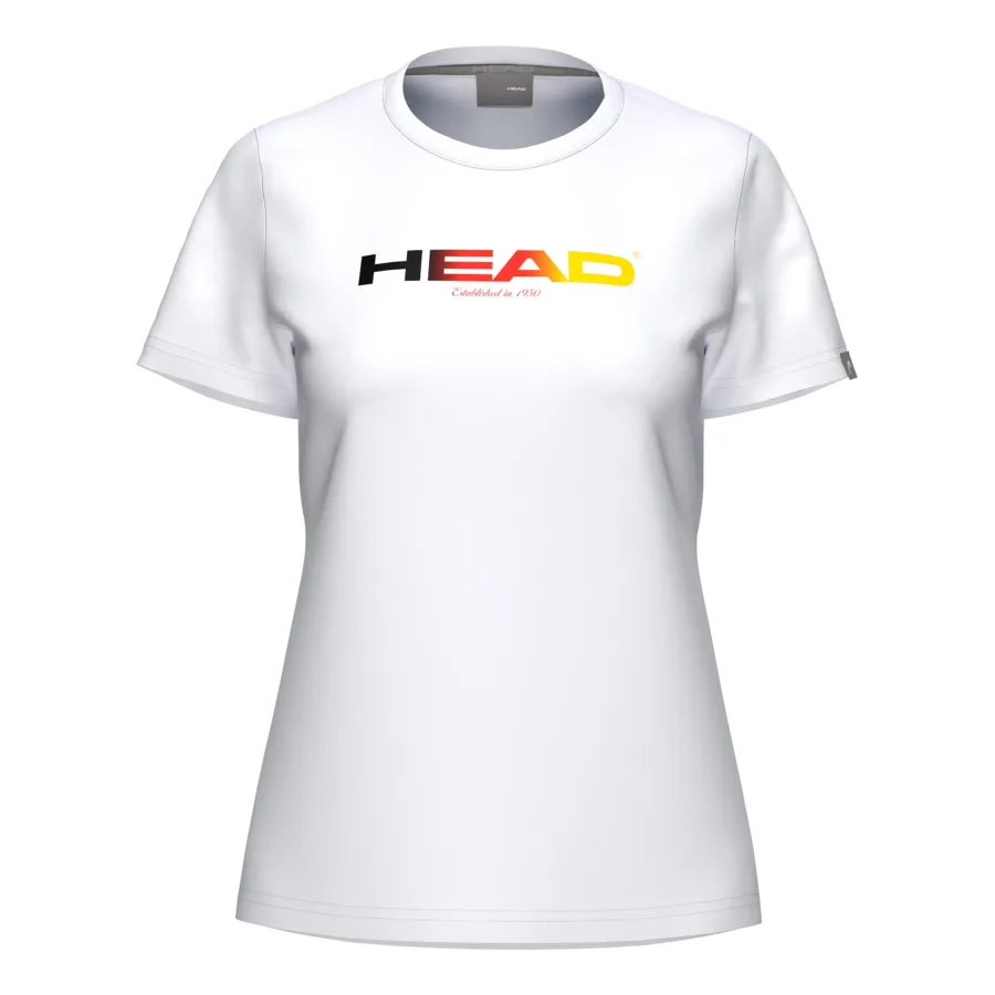 HEAD DTB Rainbow T-Shirt Damen-weiß