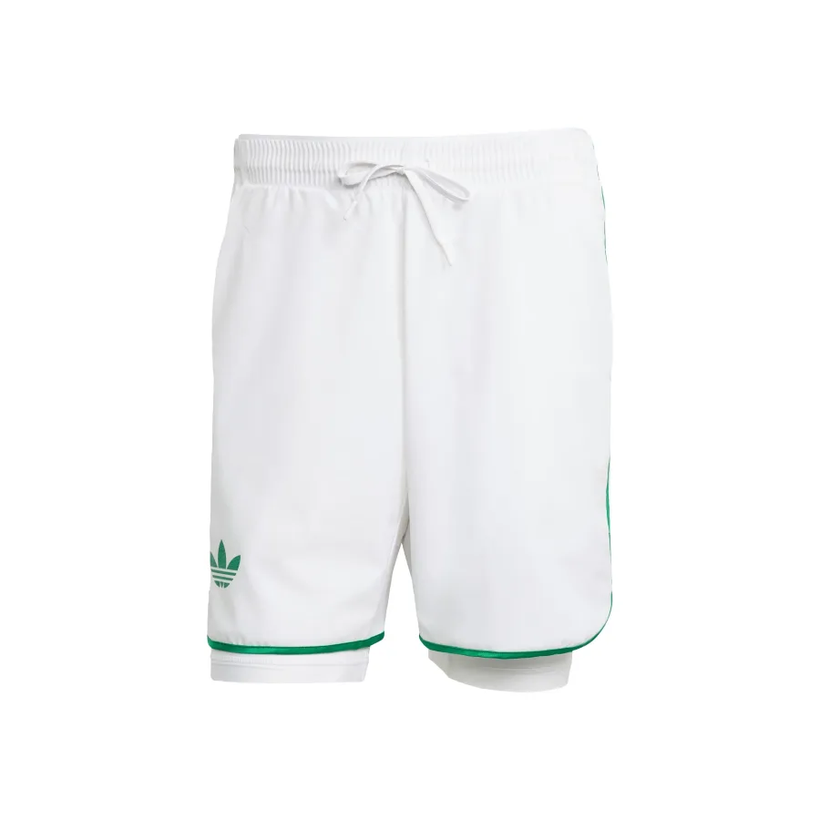 adidas 7in Shorts Herren-Weiß,Grün