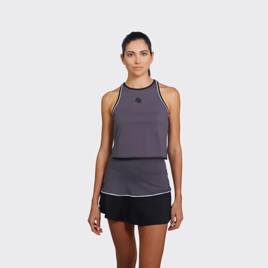 BB by Belen Berbel Selene Tank-Top Damen-dunkelgrau