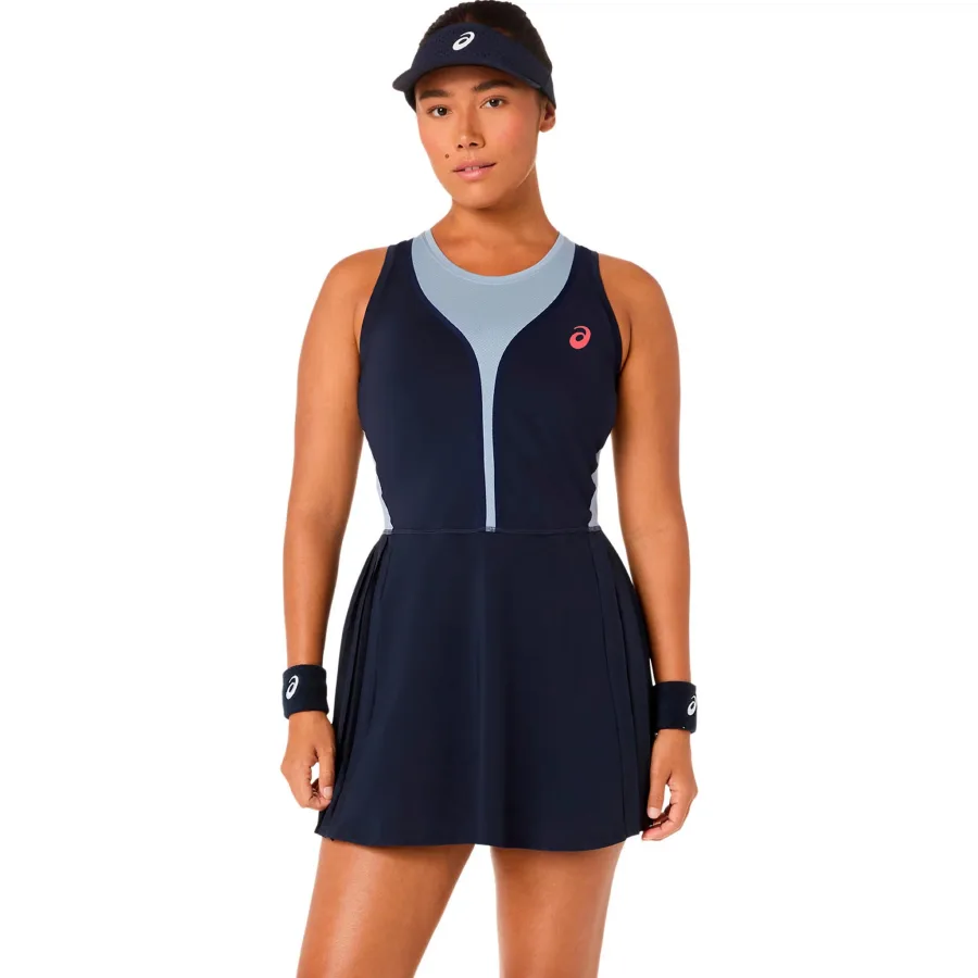 ASICS Match Pleat Kleid Damen-dunkelblau