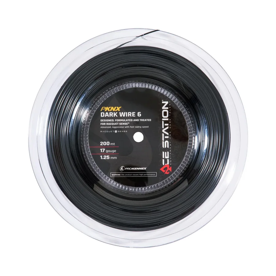 PROKENNEX Dark Wire 6 Saitenrolle 200m-Schwarz