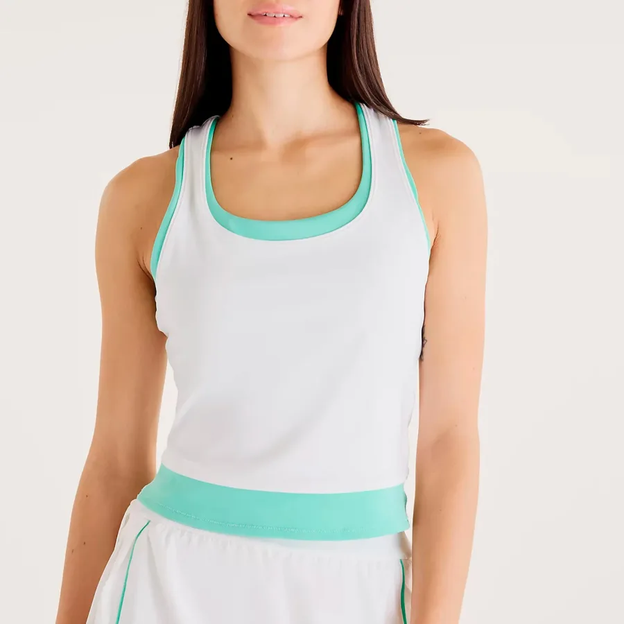 New Balance Tournament Novelty Tank-Top Damen-weiß, grün