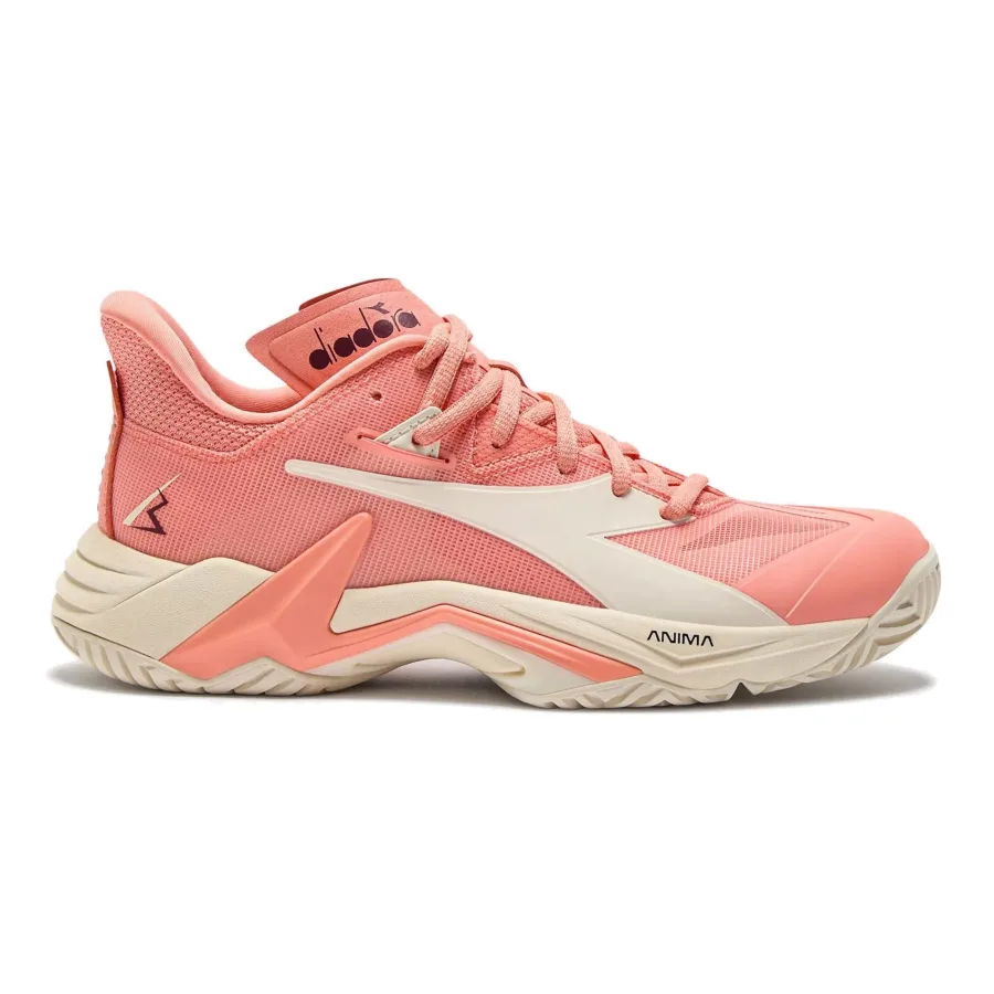 Diadora B.Icon 3 Allcourtschuh Damen-Apricot,Weiß